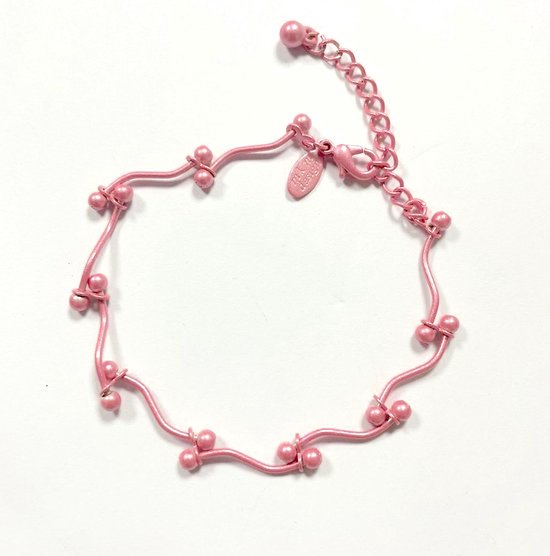 Armband roze - Verstelbaar, 16 + 5 Centimeter - Damesdingetjes