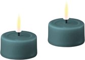 Deluxe Homeart Led Tealight 2 stuks Jade Green