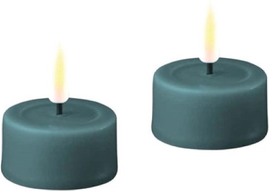 Deluxe Homeart Led Tealight 2 stuks Jade Green