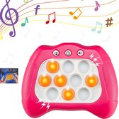 Pop It Game - Pop It Spel - Fidget Toys Controller - Pop or Flop Game Console - Quick Push - Montessori - Cube - Jongens - Meisjes - Volwassenen (roze)