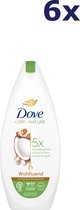 Dove Care By Nature Soothing Shower Gel - 6 x 225 ml