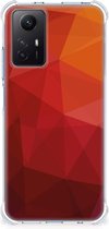 Shockproof Case geschikt voor Geschikt voor Xiaomi Redmi Note 12S Polygon Red