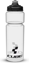 CUBE Waterfles Icon - Bidon - Grote Schroefdop - 0.75 Liter - Polyethyleen - Transparant