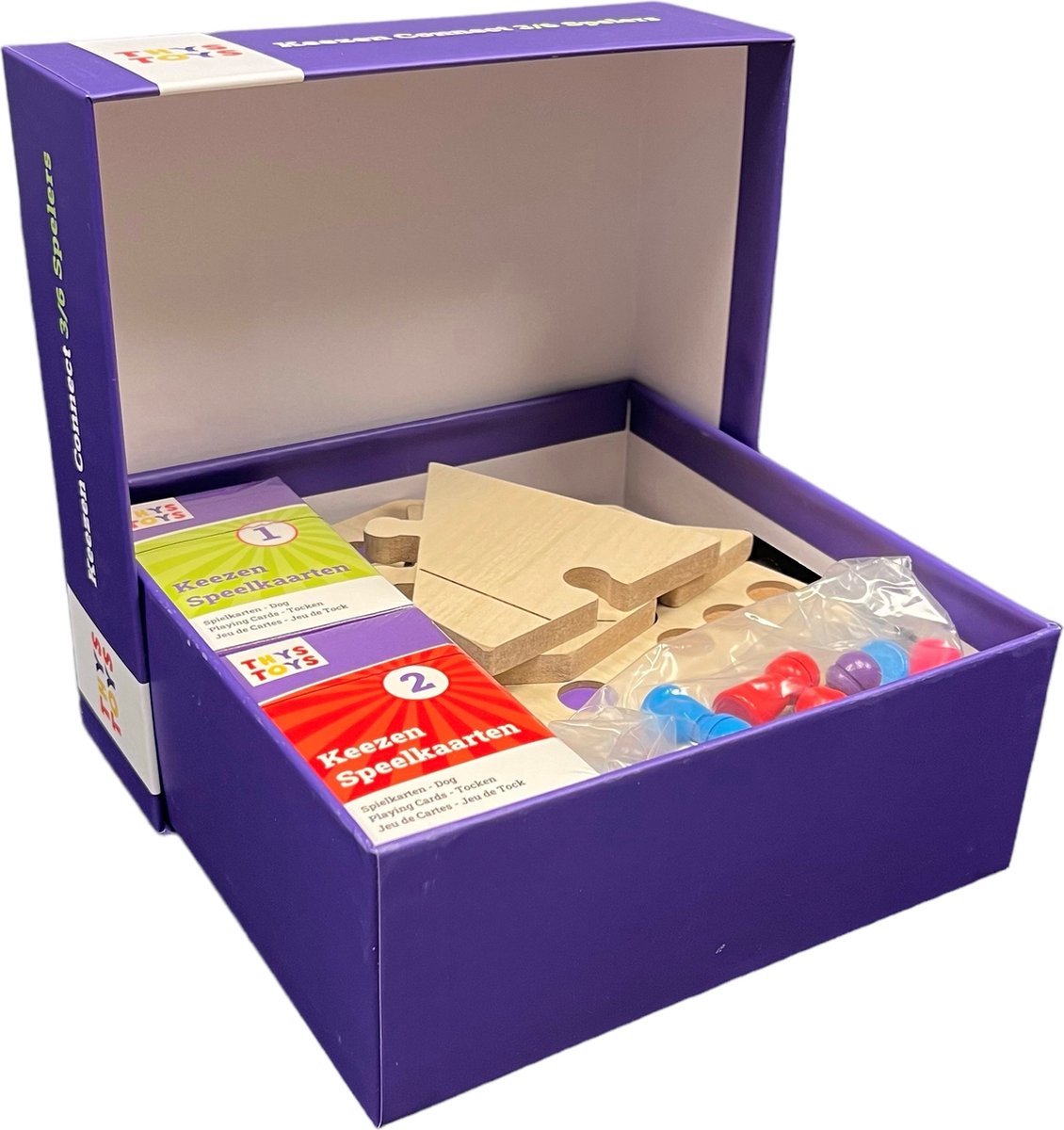 ThysToys Keezen Bordspel Connect Deluxe - Houten Keezenspel voor 3-6 spelers — afbeelding 6