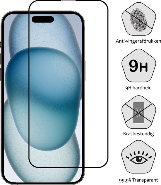 Protecteur d'écran anti-traces de doigts, dureté 9H, résistant aux rayures et 99,9% transparent.