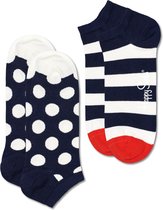 Happy Socks Calzini Mini Stripe Low – Blu, Taglia 41-46, Unisex Adulto, Cotone Morbido - 2