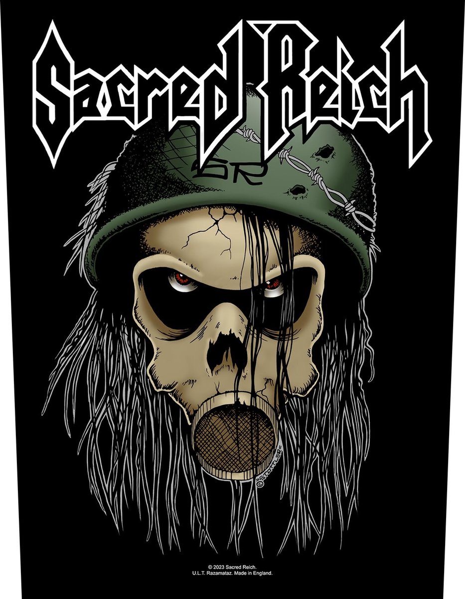 Sacred Reich - OD Rugpatch - Zwart