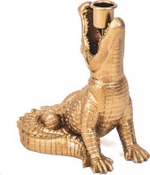 Housevitamin Alligator Candle Holder Gold