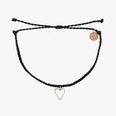 Pura Vida -PETITE HEART CHARM- armband - zwart