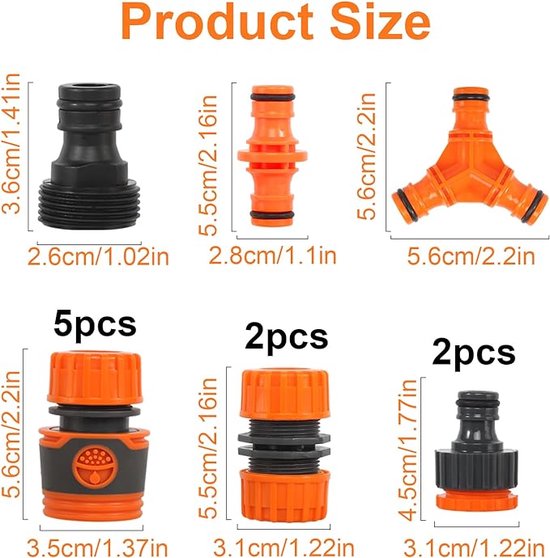 Koppelstuk voor tuinslang 12 5 mm - Tuinslangaccessoires kopen? | Korting tot 21