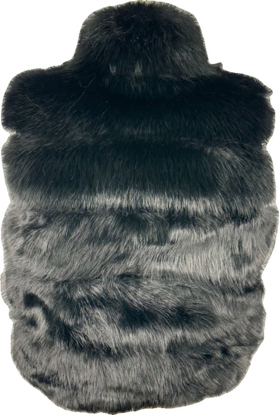 Elegante Dames Faux Fur Bontjas – Warm en Zacht - Beschikbaar in 4 stijlvolle kleuren - One Size - Zwart - Merkloos