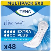 TENA Discreet Extra Plus Verbanden - 6 x 8 stuks - voor urineverlies - incontinentie