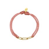 Jomide Armbandje Satin Chains - Roze