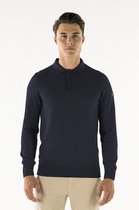 Presly and sun Heren knitted polo-Brad-Donkerblauw-XL