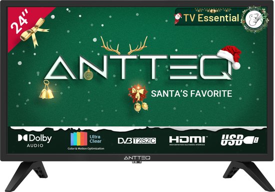 ANTTEQ AB24F1D - TV 24 pouces (60 cm) - Dolby Audio, Triple Tuner  DVB-C/T2/S2, CI+,... | bol