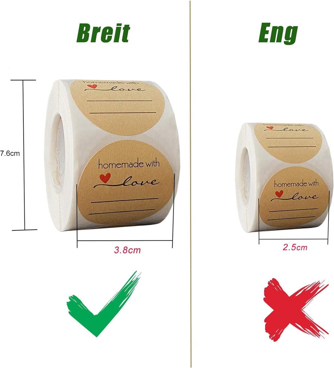 Étiquettes Autocollantes Kraft Rondes Étiquettes à Confiture de 5 cm  Étiquettes Adhésives Autocollant Papier Kraft Pour Les Cadeaux Enveloppe  Baking