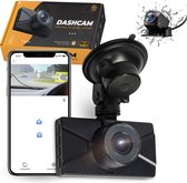 Golanzo Dashcam pour voiture - Caméra avant et arrière - Avec WIFI et application - Qualité Full HD - Manuel néerlandais - Best-seller -
