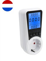 Premium Elektriciteitsmeter – Energieverbruiksmeter – Verbruiksmeter – KWH meter – Digitale energiekostenmeter – Voltagemeter - NL