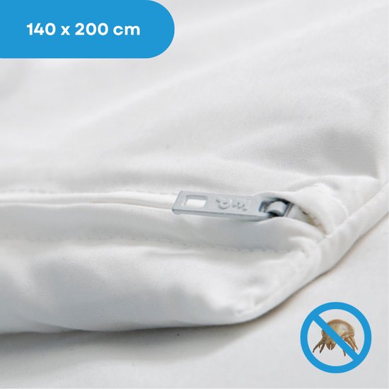 Cara C'air anti-allergie dekbedhoes - huisstofmijt allergie - wit 140x200cm