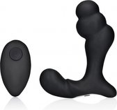Shots - Ouch! OU906BLK - Stacked Vibrating Prostate Massager with Remote Control - Black