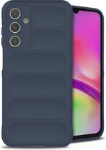 iMoshion Hoesje Siliconen Geschikt voor Samsung Galaxy A25 / A24 - iMoshion EasyGrip Backcover - Donkerblauw