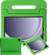 Kinderhoes Geschikt voor Samsung Galaxy Tab A9 Plus Hoes Kinder Hoesje Kids Case Cover Kidsproof - Hoesje Geschikt voor Samsung Tab A9 Plus Hoesje Kinder Hoes - Groen