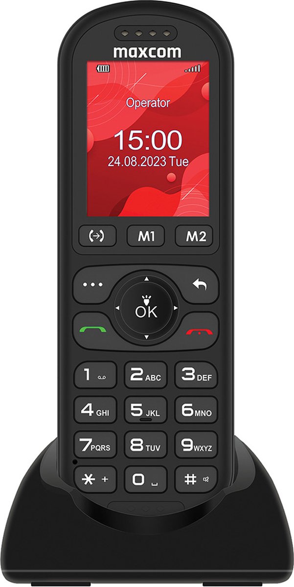 Maxcom MM39D - Senioren mobiele telefoon - inclusief gratis Horend Goed hoesje - Maxcom
