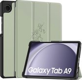 Étui pour tablette Samsung Galaxy Tab A9 - Bookcase à trois volets iMoshion Design - Multicolore / Floral