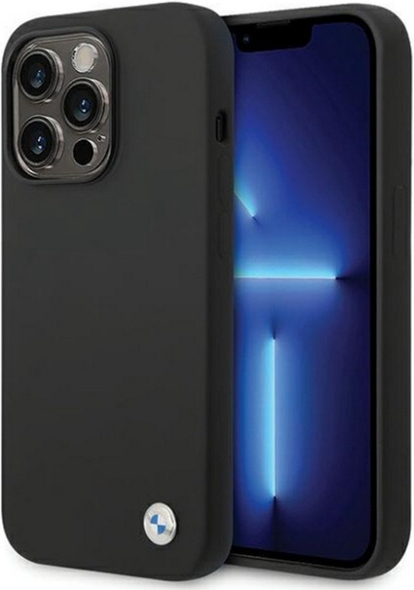 BMW Silicone Back Case - Geschikt voor Apple iPhone 15 Pro Max (6.7") - Zwart