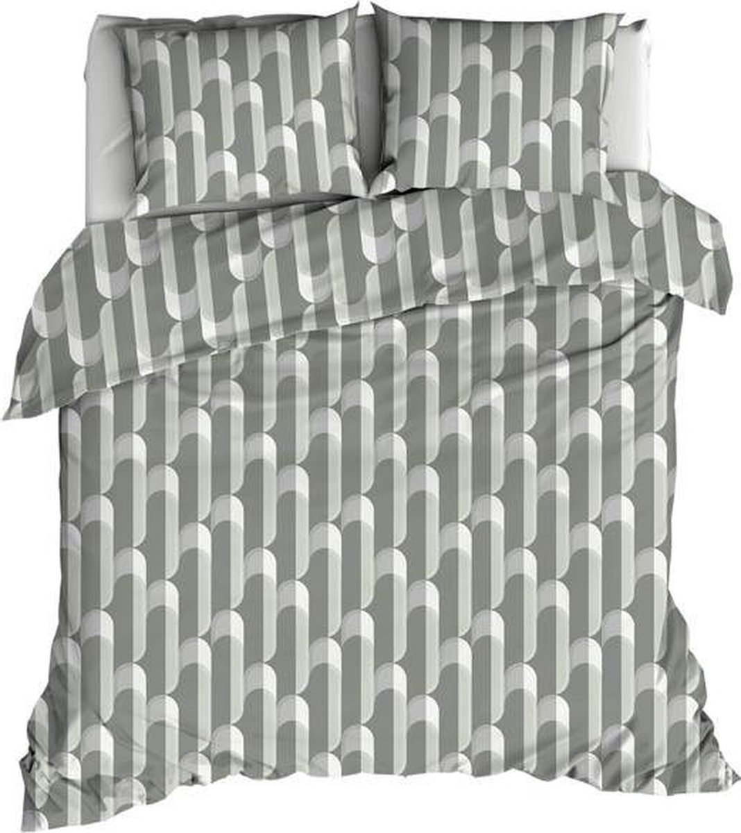 Satin d'Or Cyril Dekbedovertrek - Tweepersoons - 200x200/220 cm - Nordic Green