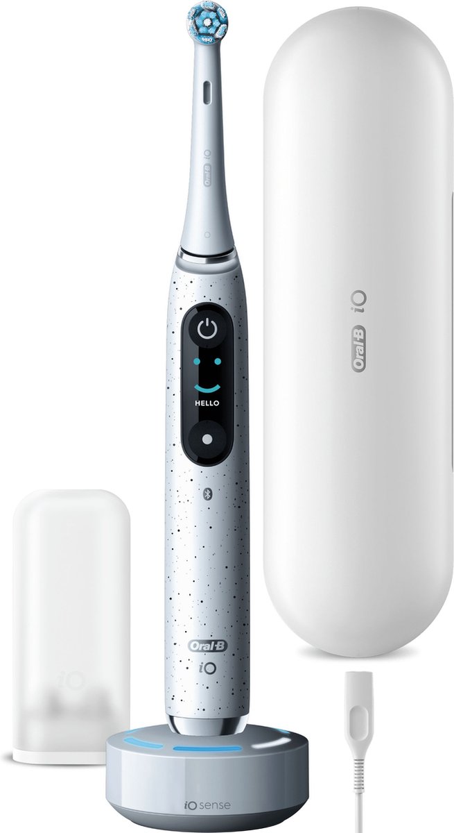 Afbeelding 2 van Oral-B iO 10 Elektrische Tandenborstel - Wit - Ontworpen Door Braun
