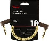 Fender Deluxe Series Instrument Cable 300mm (Tweed) - Patchkabel