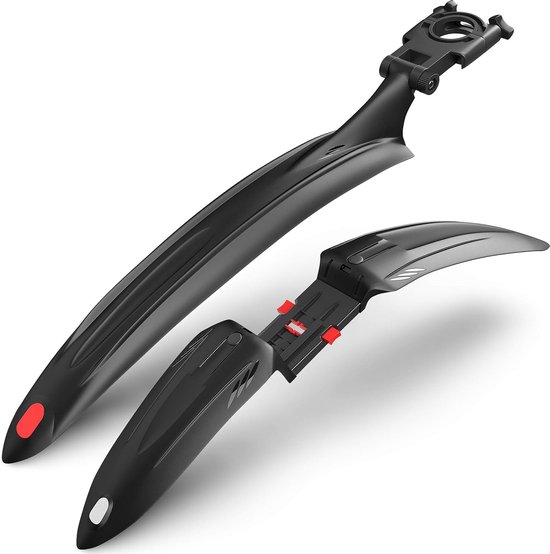 Mountain Road Bicycle Mudguard Set F&R Wheel Fenders 700C/26/27.5/29″ Mud Flash - Folding Bikes