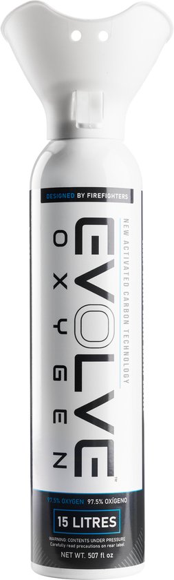 Evolve Oxygen 15L - Oxygène Pure (97%) - Bouteille d'oxygène