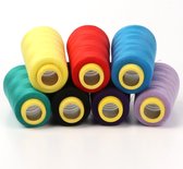 Naaigarens, 12x1500m Overlocking Naaimachine Polyester Draad Spools,40/2 per 1640 Yards Naaimachine Draad, Gutermann Naaigaren Naaigarnituur Multi voor Hand DIY Naaien Craft Borduurwerk Quilting