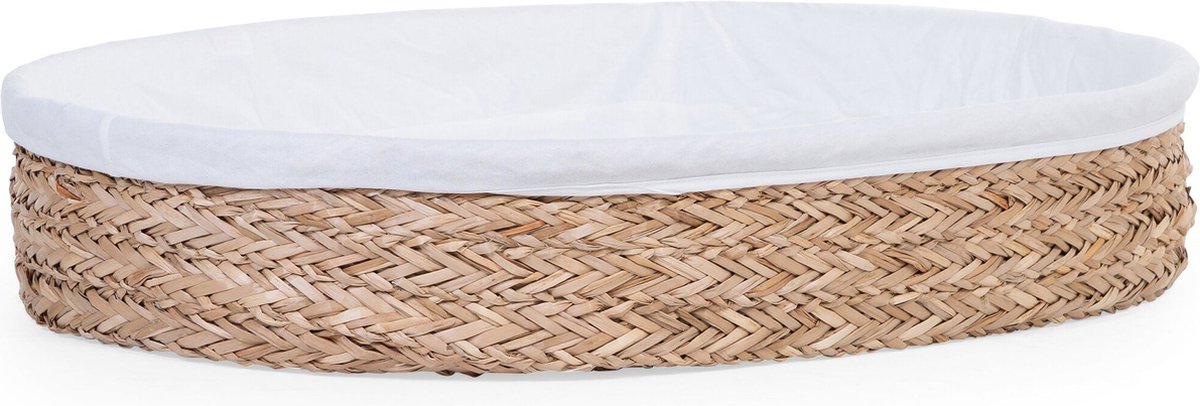 Goedkoopste Childhome Moses verzorgingsmand inclusief matras 70x50cm - Zeegras
