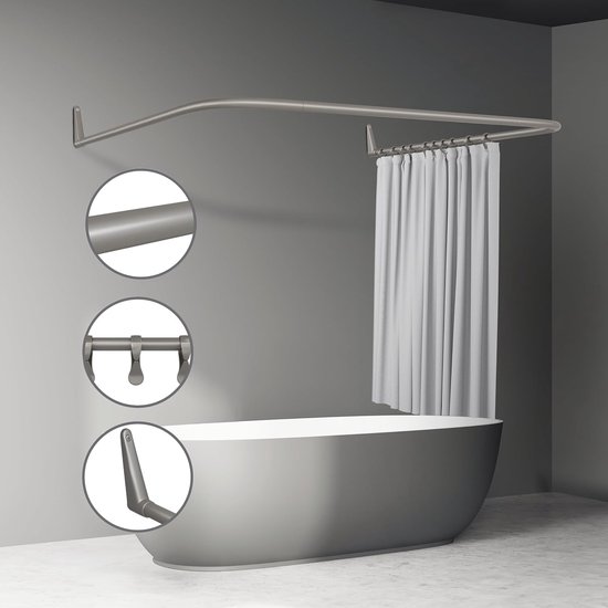 Douchegordijnstang bol