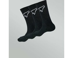 Wolfpack Lifting - Lange Sokken - Zwart - Multipack - Maat 39-42