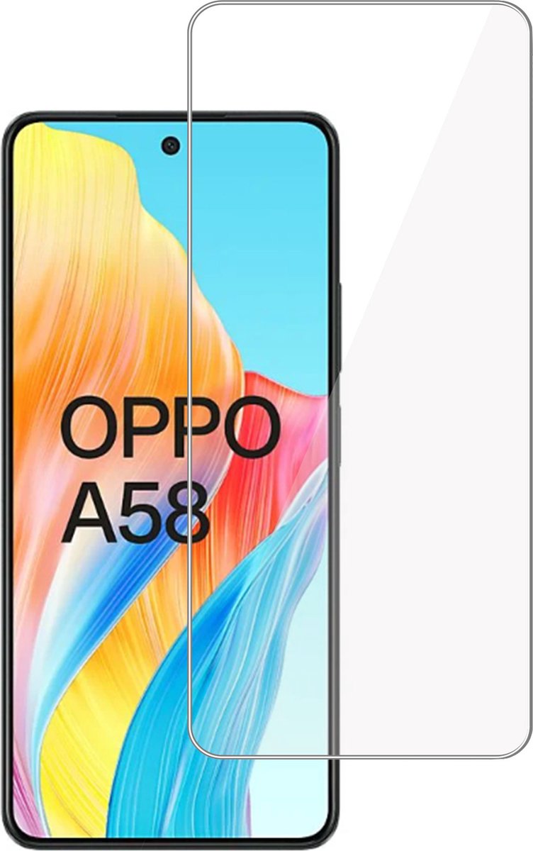 Screenprotector geschikt voor Oppo A58 4G – Gehard Glas - Proteqt+