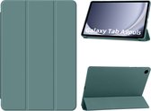 Hoes Geschikt voor Samsung Galaxy Tab A9 Plus hoes – tri-fold bookcase met auto/wake functie - 11 Inch – Pine Groen