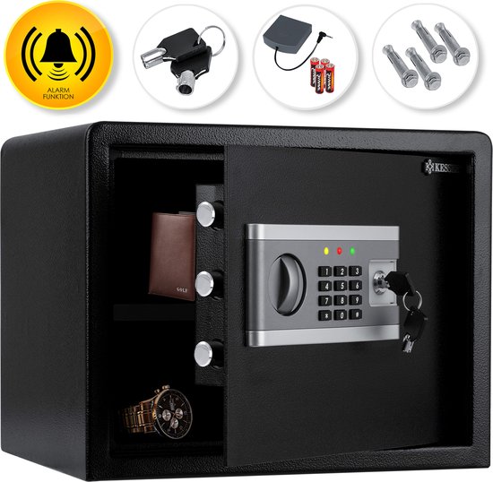 DEUBA® Tresor Safe 31x20x20cm Doppelstahlbolzen Stahltür
