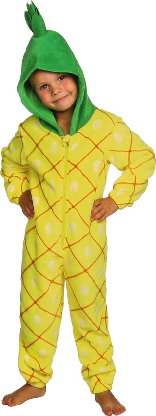 Pyjama une pièce en Polar ananas, combinaison Kinder avec capuche