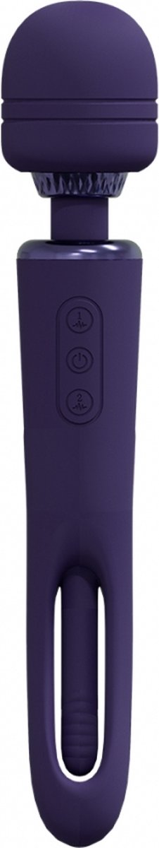 Goedkoopste VIVE by Shots - Kiku - Double Ended Wand with Innovative G-Spot Flapping Stimulator - Purple