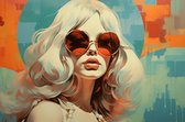 Hippie Poster | Jaren 70 Poster | 70s | Hippe Art | 71x51cm | Wanddecoratie | Muurposter | CW | Geschikt om in te lijsten