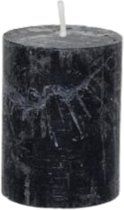 Branded By - Kaarsen 'Pillar' (Ø7cm x 8cm) - Black (set van 6)