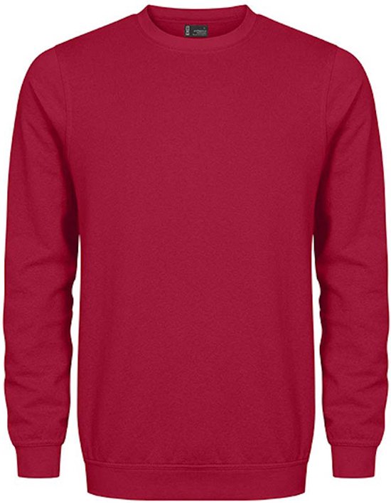 Unisex Sweater 'Promodoro' met ronde hals Granate - 4XL