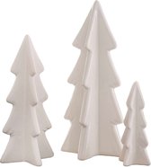 Ginger Ray - Ginger Ray - Keramieke witte kerstbomen - 3 stuks