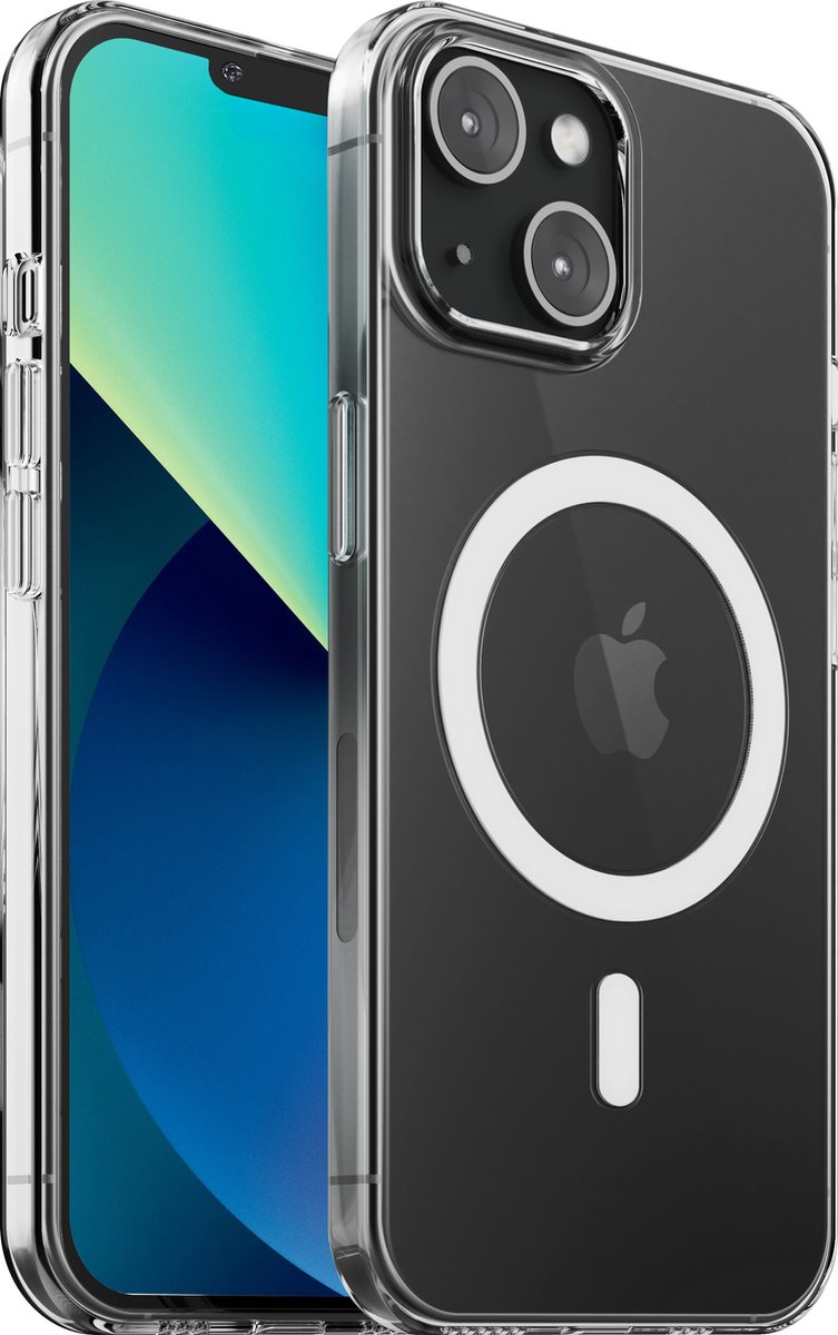 iTech Hoesje geschikt voor iPhone 13 met MagSafe Transparant anti shock - crystal edition