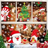 Kerststickers 267 stuks, kerst-raamstickers, dubbelzijdige herbruikbare statisch hechtende pvc-stickers voor glazen ramen, kerstdecoratie (10 vellen, 20 x 30 cm)