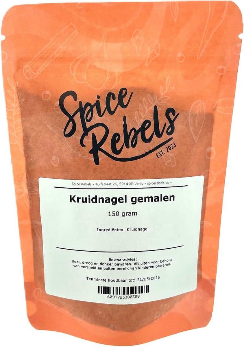 Goedkoopste Spice Rebels - Kruidnagel gemalen - zak 150 gram
